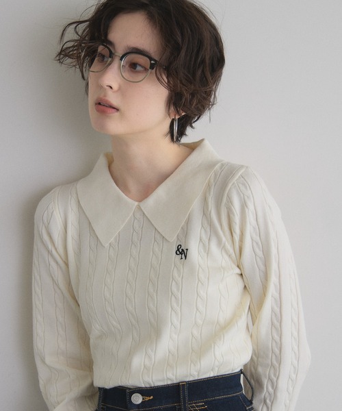 【MIRSTORES】NOBLE 別注ケーブルニット ケーブルニットセーター | ファッション通販サイト NUGU