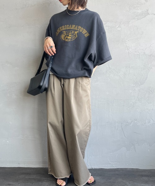 AMERICANA（アメリカーナ） スウェットカットソー ONE SIZE ライト
