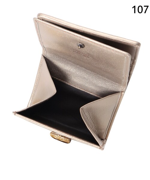 「HIROKO HAYASHI」 財布 00 シルバー レディース_画像8