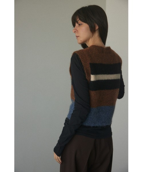 「BLACK BY MOUSSY」 ベスト FREE イエロー系その他 レディース_画像3