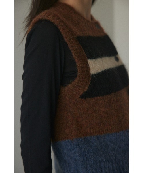 「BLACK BY MOUSSY」 ベスト FREE イエロー系その他 レディース_画像6