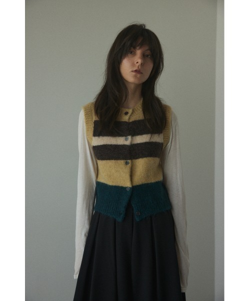 「BLACK BY MOUSSY」 ベスト FREE イエロー系その他 レディース_画像9