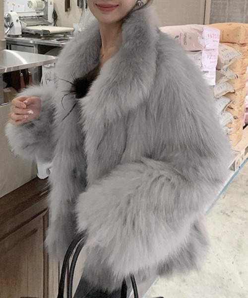 miniministore（ミニミニストア） ブルゾン アウター ふわふわフェイク