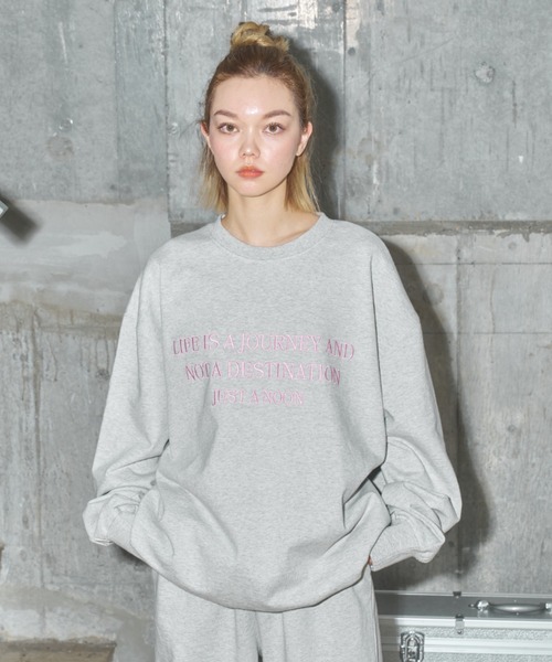 「JUST A NOON」 セットアップ FREE グレー レディース_画像5