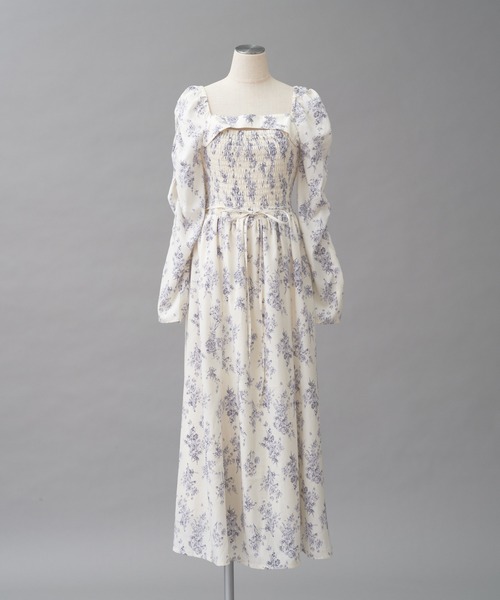 「one after another NICE CLAUP」 長袖ワンピース FREE オレンジ レディース_画像3