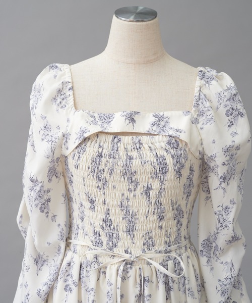 「one after another NICE CLAUP」 長袖ワンピース FREE オレンジ レディース_画像4