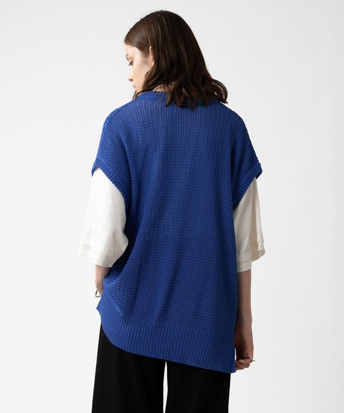 「selle glant」 ノースリーブニット MEDIUM ブラック メンズ_画像3