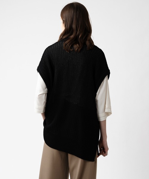 「selle glant」 ノースリーブニット MEDIUM ブラック メンズ_画像9