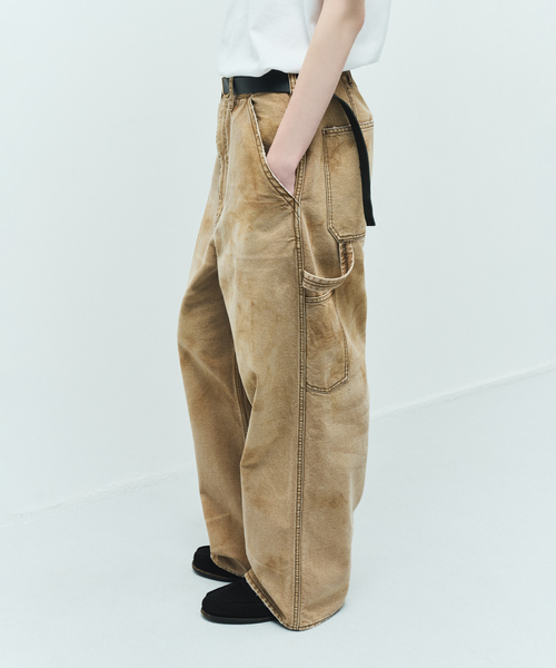 【FOLL / フォル】faded cotton 6pk pants サイズ2 UNFOLLOW（アンフォロー） ワイドパンツ チノパン 「FOLL / フォル