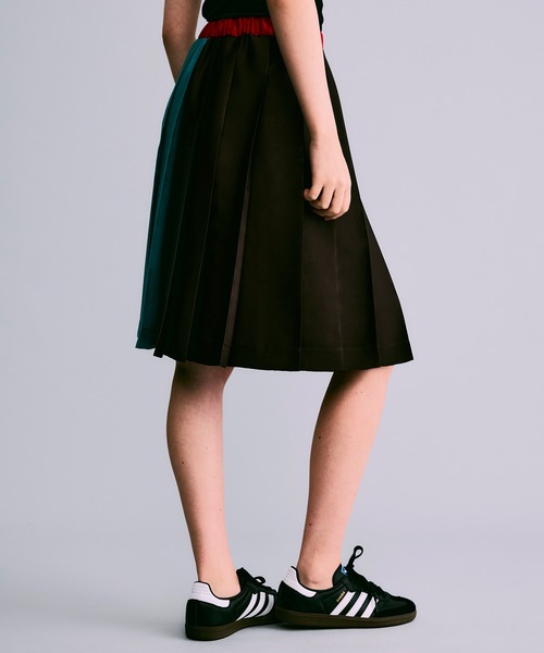 「NOISE MAKER」 プリーツスカート 38 ブルー レディース_画像4