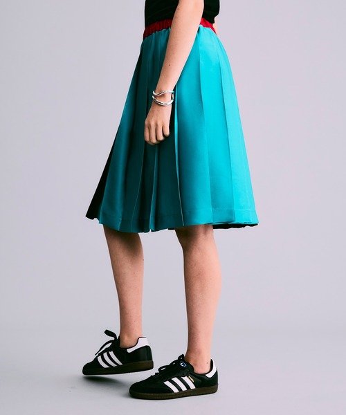 「NOISE MAKER」 プリーツスカート 38 ブルー レディース_画像5