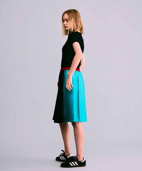 「NOISE MAKER」 プリーツスカート 38 ブルー レディース_画像8