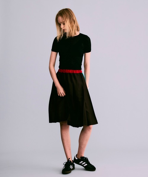 「NOISE MAKER」 プリーツスカート 38 ブルー レディース_画像9