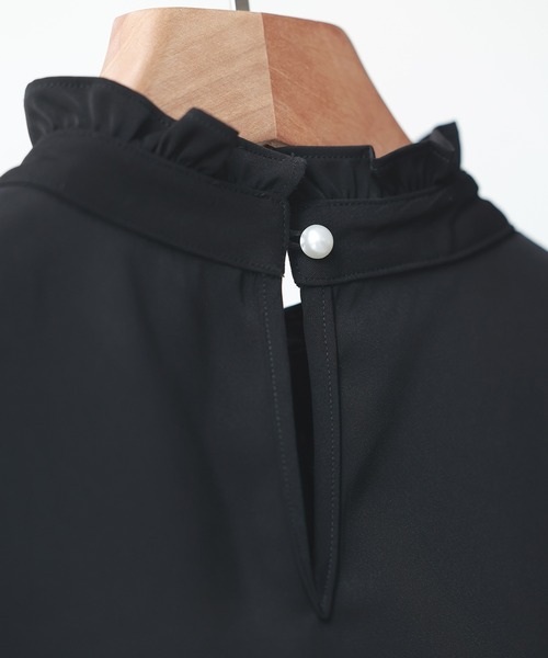 「SAISON DE PAPILLON」 長袖ブラウス L ブラック レディース_画像7