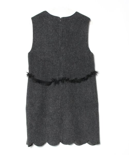 「SueUNDERCOVER」 ノースリーブワンピース 1 グレー レディース_画像2