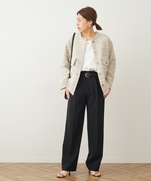 「journal standard L'essage」 スラックス 36 ブラック レディース_画像5