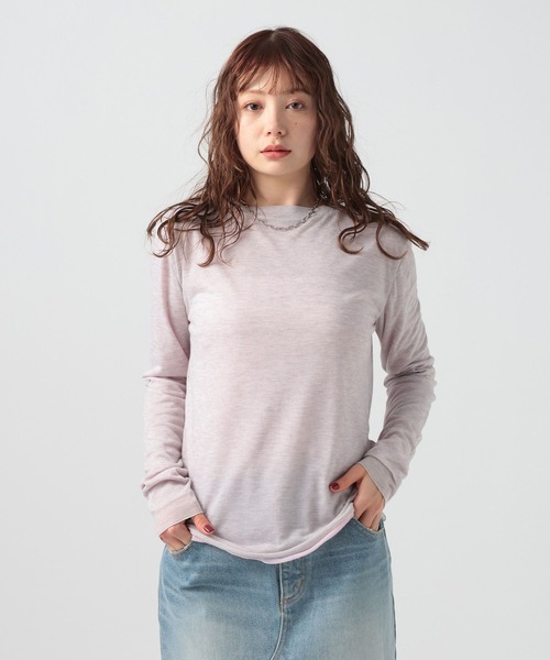 BAYFLOW（ベイフロー） tシャツ 「リバーシブル仕様」シアーレイヤード