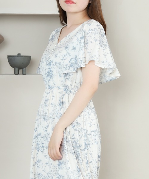 「ASTORIA ODIER」 半袖ワンピース MEDIUM グリーン レディース_画像5