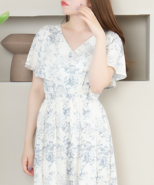 「ASTORIA ODIER」 半袖ワンピース MEDIUM グリーン レディース_画像7