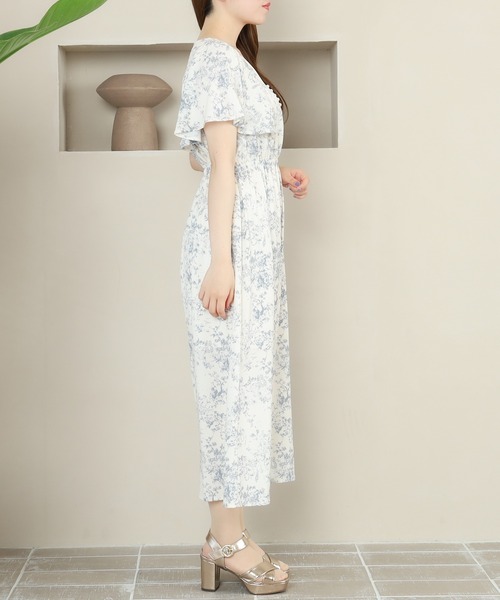 「ASTORIA ODIER」 半袖ワンピース MEDIUM グリーン レディース_画像9