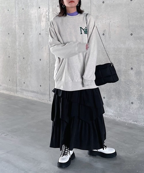 「PAGEBOY」 フリルスカート FREE グレー レディース_画像6