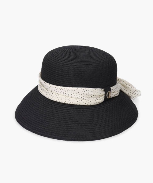 Chapeau d' O（シャポードオー） 帽子 ハット Silk Braid Capeline Dot