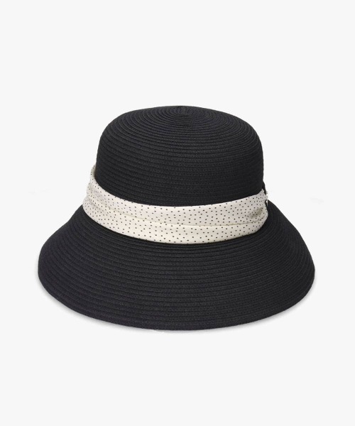 Chapeau d' O（シャポードオー） 帽子 ハット Silk Braid Capeline Dot