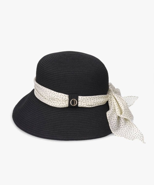 Chapeau d' O（シャポードオー） 帽子 ハット Silk Braid Capeline Dot