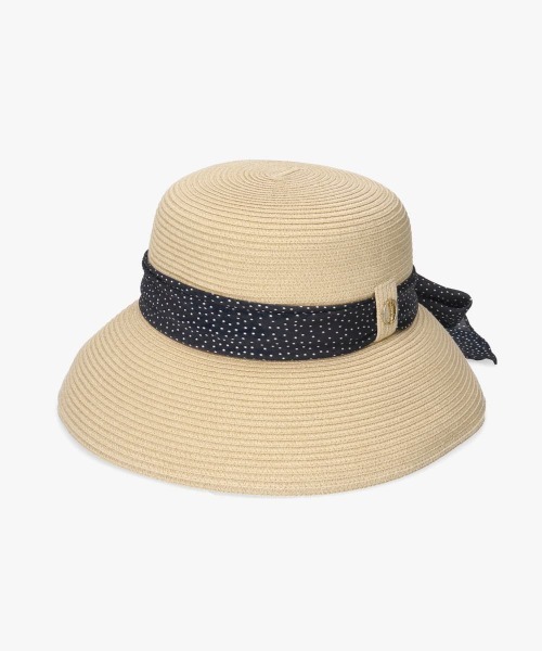 Chapeau d' O（シャポードオー） 帽子 ハット Silk Braid Capeline Dot