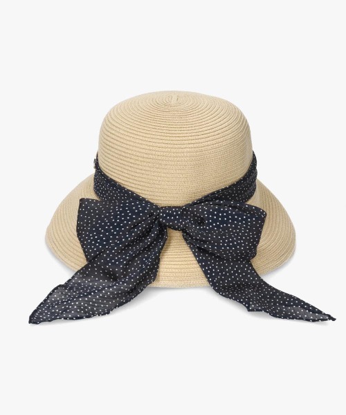 Chapeau d' O（シャポードオー） 帽子 ハット Silk Braid Capeline Dot