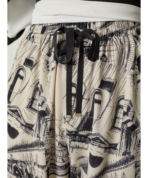 「DOLLUPOOPS」 イージーパンツ 38 アイボリー レディース_画像4