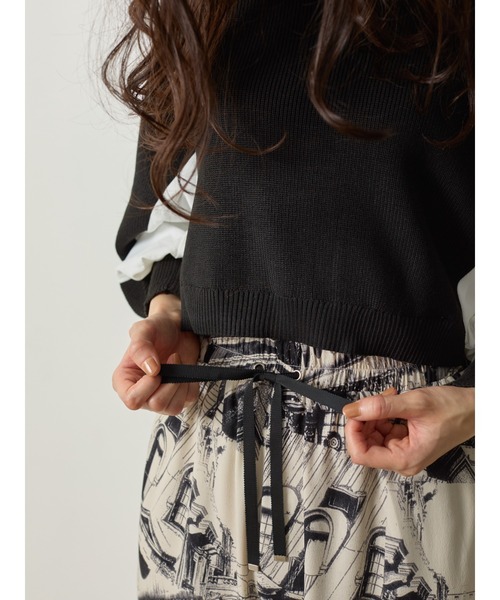 「DOLLUPOOPS」 イージーパンツ 38 アイボリー レディース_画像5