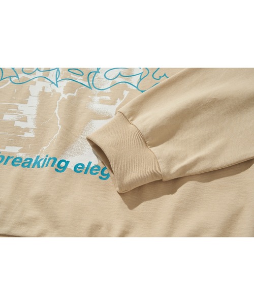 「LIBERE」 長袖Tシャツ MEDIUM ベージュ メンズ_画像5