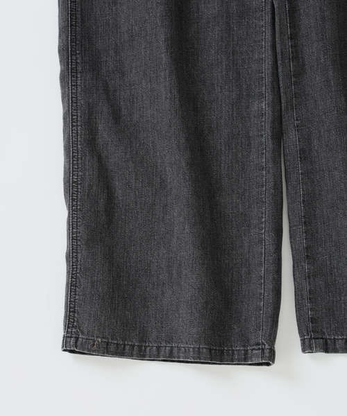 ワイドパンツ ジーンズ SEYA.(セヤ) 別注 GROUND PANTS LINEN DENIM メンズ レディースの画像