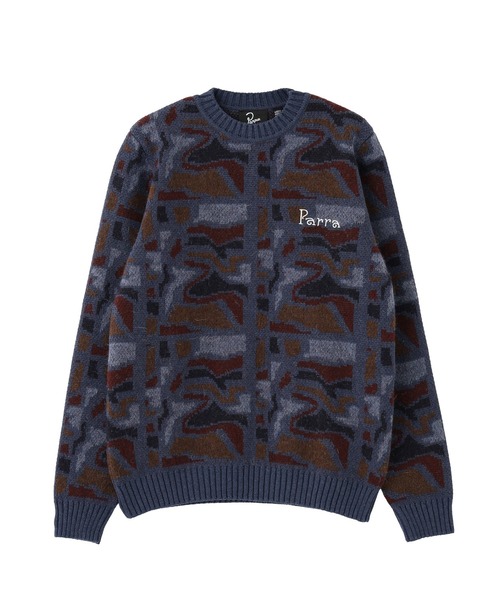 By Parra（バイパラ） セーター ニット PARRA Repeat ftp booster 