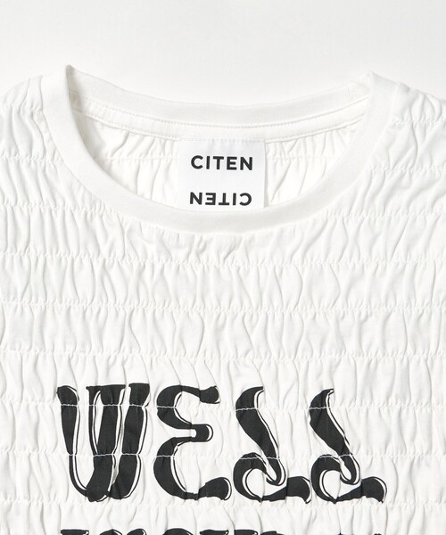 CITEN（シテン） tシャツ 「CITEN」シャーリングロゴT レディース