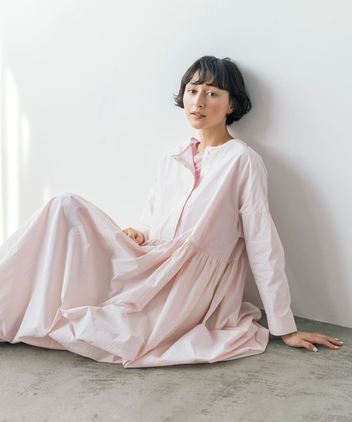 スタディオクリップ　natural by clip 切替プリントワンピース studio CLIP（スタディオクリップ） ワンピース 「natural by clip