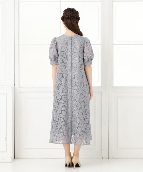 「AIMER」 半袖ワンピース SMALL ブルーグレー レディース_画像4