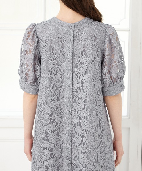 「AIMER」 半袖ワンピース SMALL ブルーグレー レディース_画像6