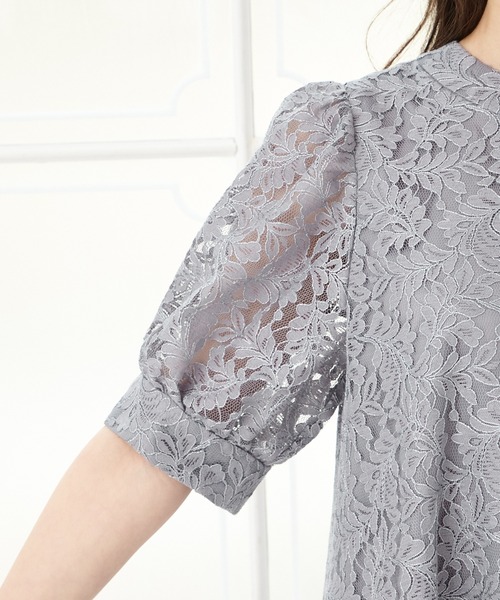 「AIMER」 半袖ワンピース SMALL ブルーグレー レディース_画像7