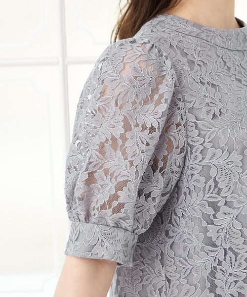 「AIMER」 半袖ワンピース SMALL ブルーグレー レディース_画像8