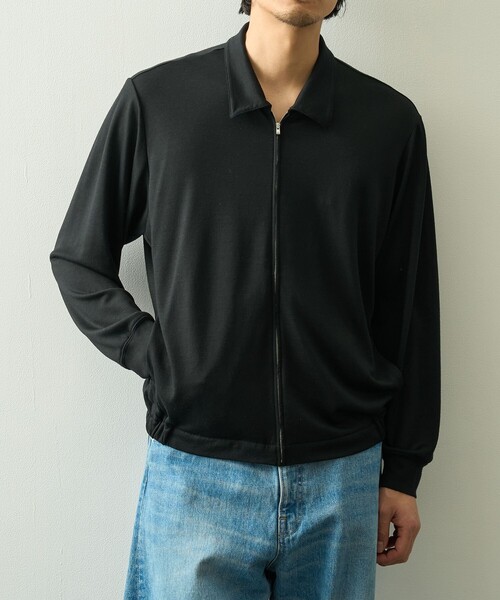 カーディガン 「WRAPINKNOT/ラッピンノット」Zip Blouson メンズの画像