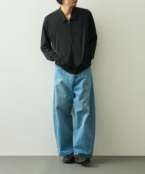 カーディガン 「WRAPINKNOT/ラッピンノット」Zip Blouson メンズの画像
