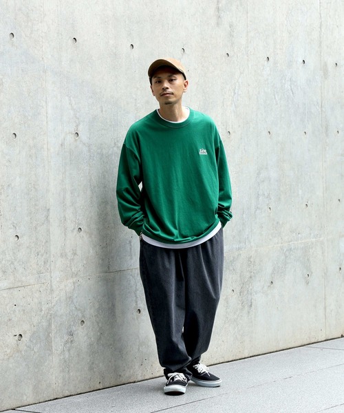 「Lee」 長袖Tシャツ X-LARGE グリーン メンズ_画像5