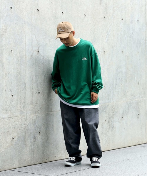 「Lee」 長袖Tシャツ X-LARGE グリーン メンズ_画像6