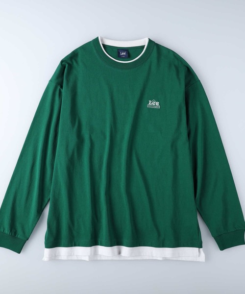 「Lee」 長袖Tシャツ X-LARGE グリーン メンズ_画像7