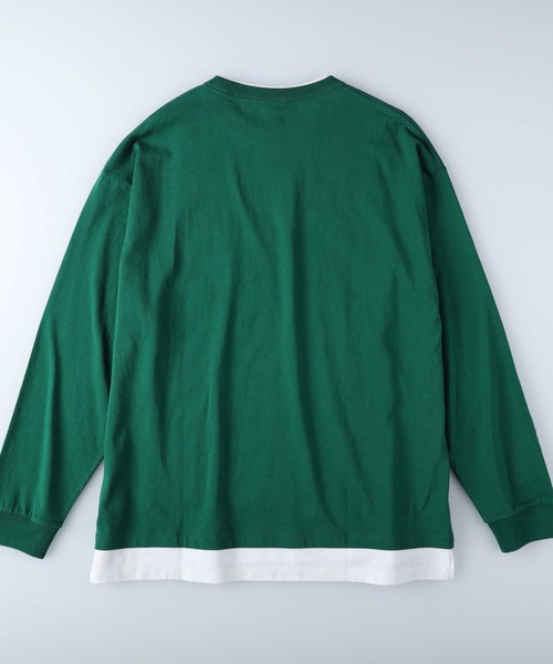 「Lee」 長袖Tシャツ X-LARGE グリーン メンズ_画像8