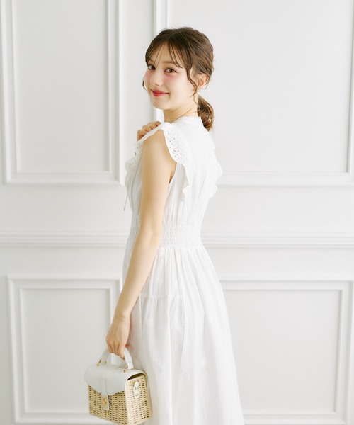 tocco closet（トッコ クローゼット） ワンピース リボン付きパネル