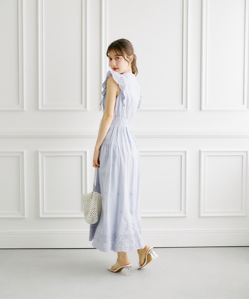 tocco closet（トッコ クローゼット） ワンピース リボン付きパネル