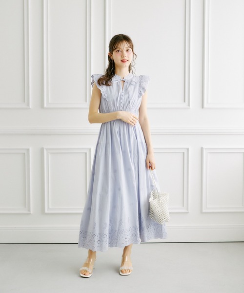 tocco closet（トッコ クローゼット） ワンピース リボン付きパネル